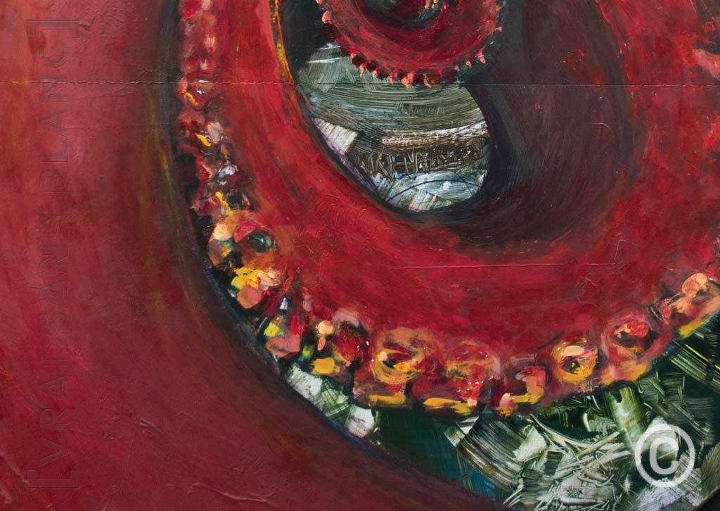 Vol transparant ou The Famous Octopus (detail) [? 100 cm] © Prosper Jerominus, 2014