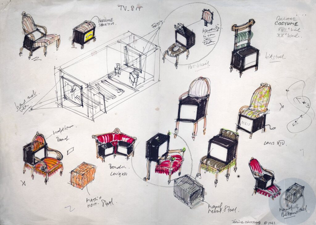 Multi-media installation sketches for a portrait project on the life and work of Le Corbusier's photographer Lucien Hervé (1910-2007)