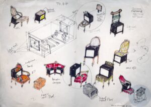 Multi-media installation sketches for a portrait project on the life and work of Le Corbusier's photographer Lucien Hervé (1910-2007)